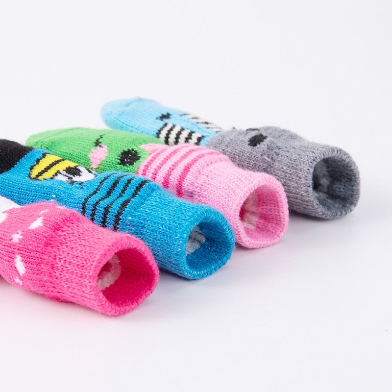 Chaussette antiderapante pour vieux rose bleu gris