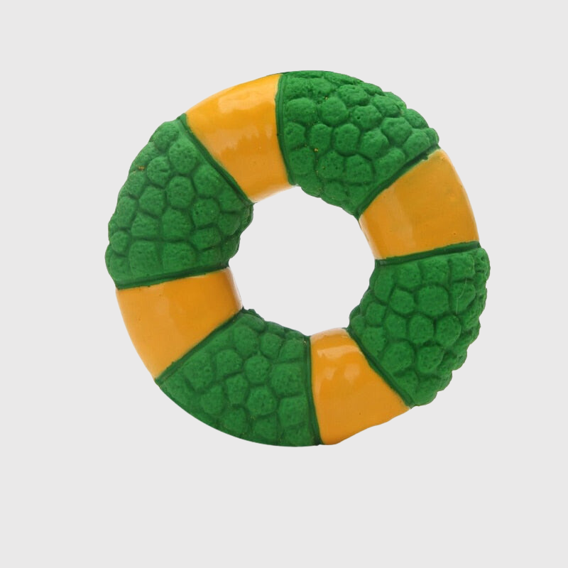Jouet anneau pour chien anneau vert