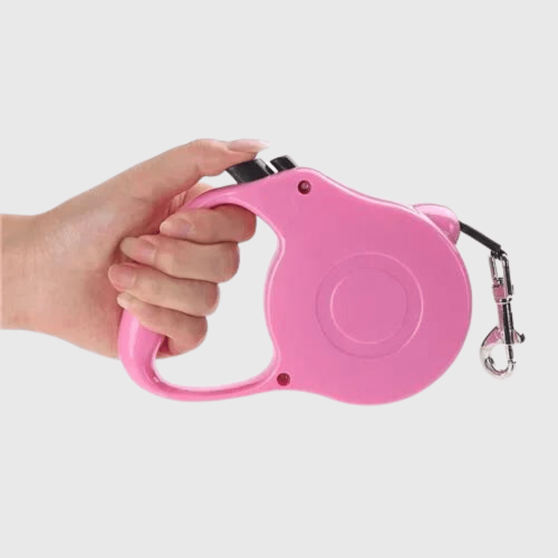 Laisse enrouleur 3M ou 5M rose