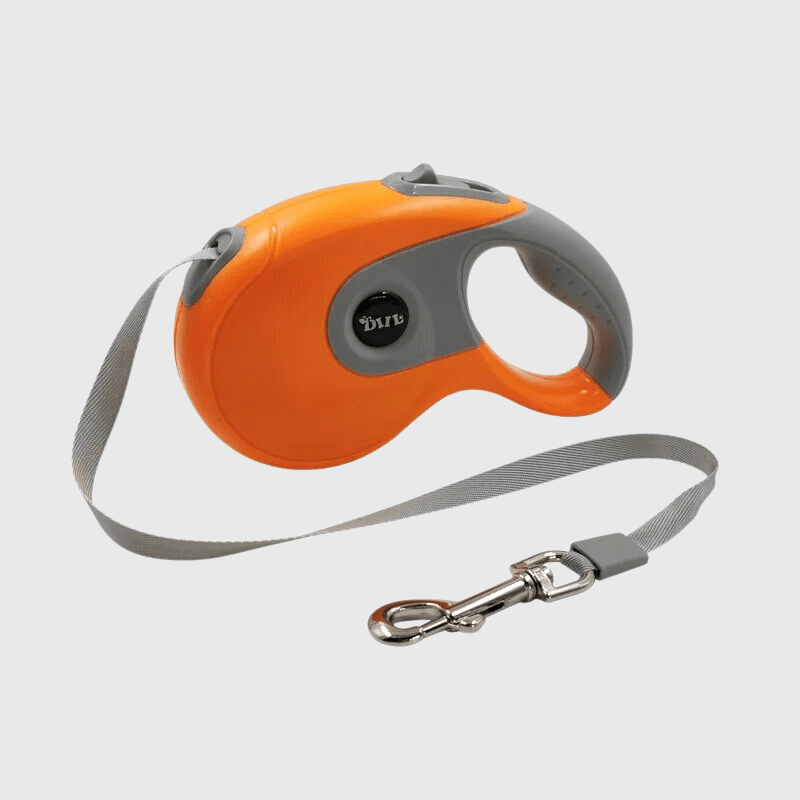 Laisse enrouleur Orange pour chien