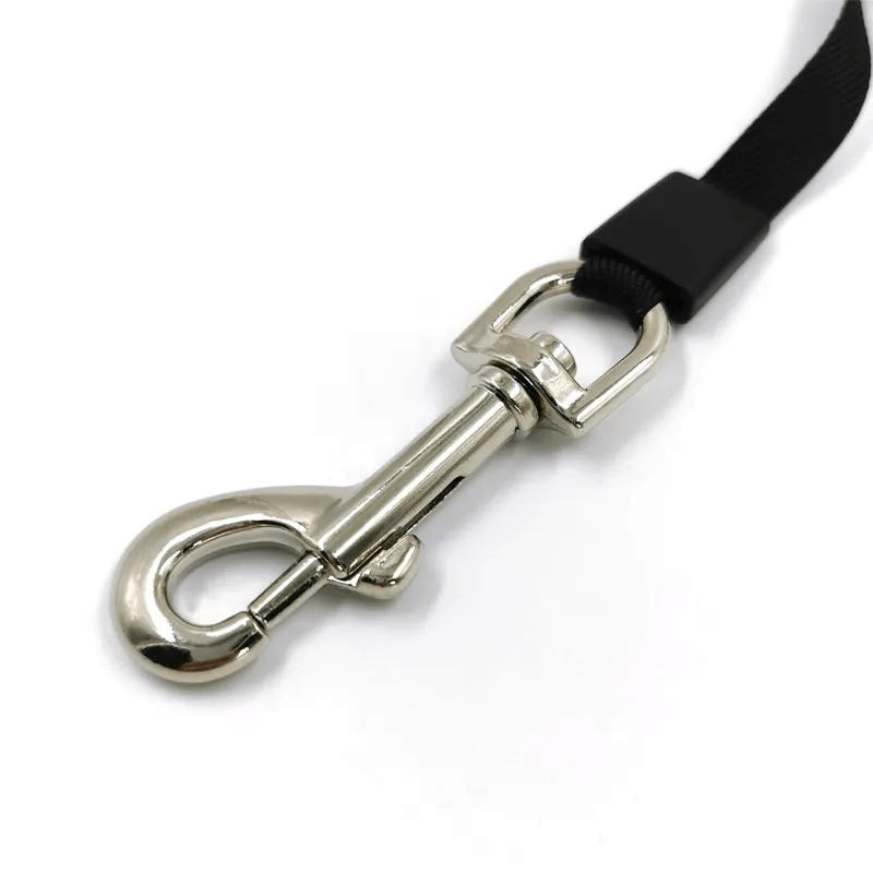 Laisse enrouleur rose pour chien accroche