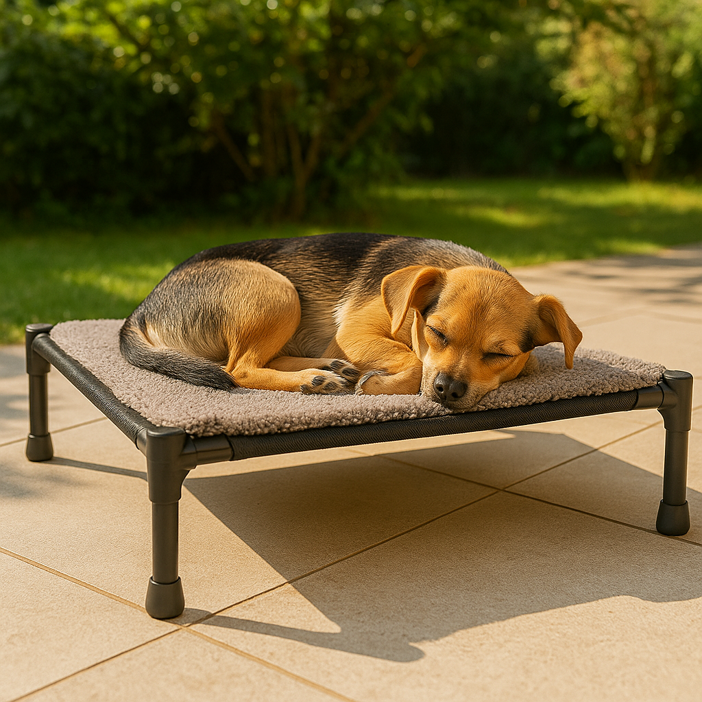 Lit de camping pour chien exterieur