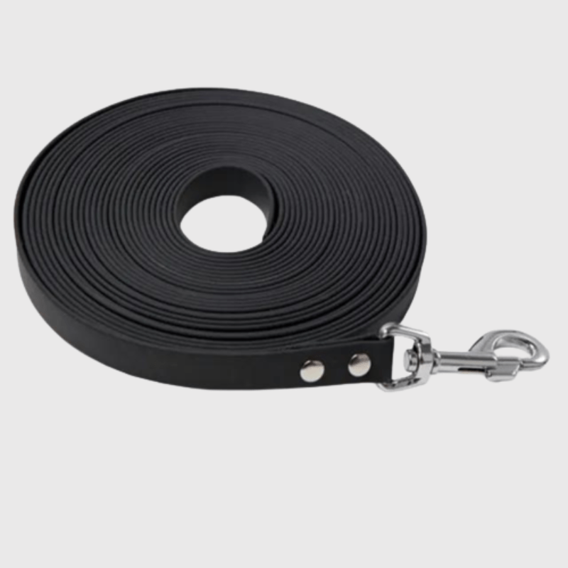 Longe fine pour chien noir