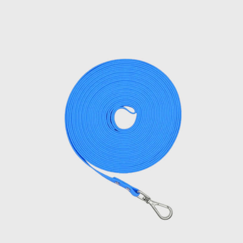Longe pour chien 15m bleu clair
