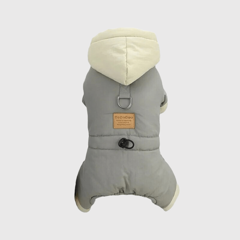 Manteau 4 pattes pour chien gris