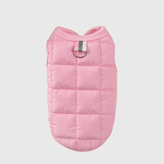 Manteau pour chien en laine rose