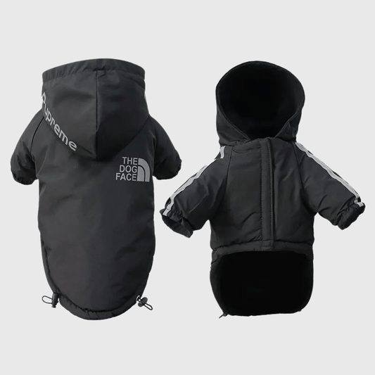 manteau pupreme/thedogface - rouge et noir - Paradis Chien