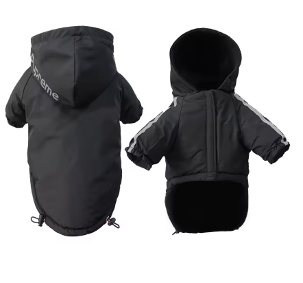 Manteau pour chien grand froid noir pour chien