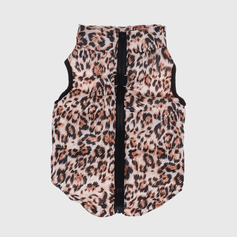 Manteau pour chien leopard zoom