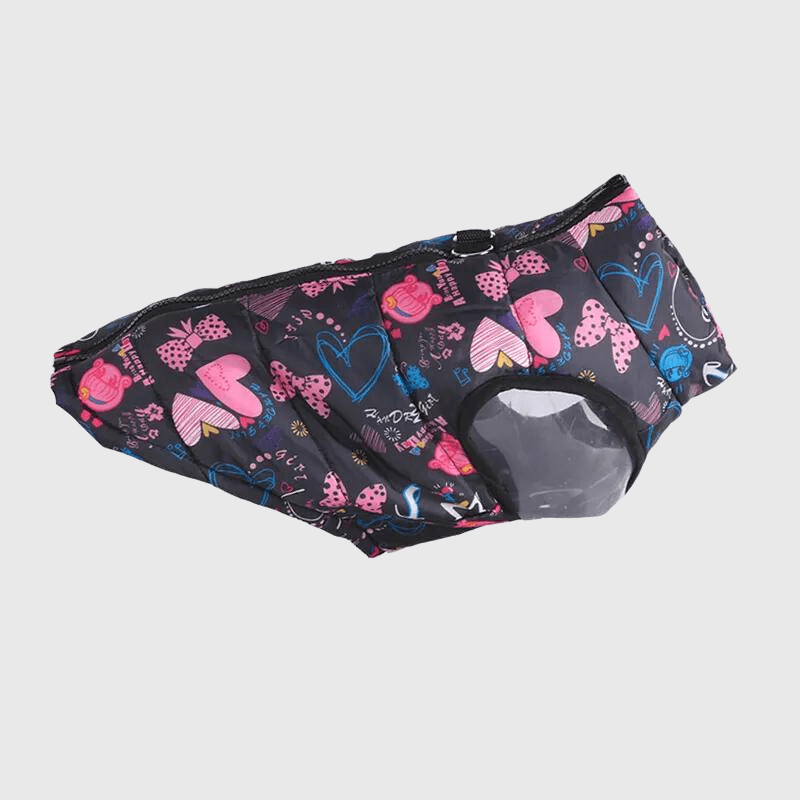 manteau de pluie pour chien coeur