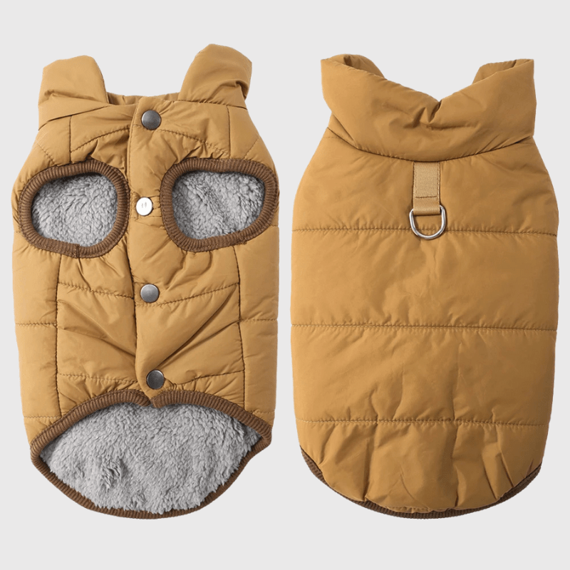 Manteau pour petit chien marron