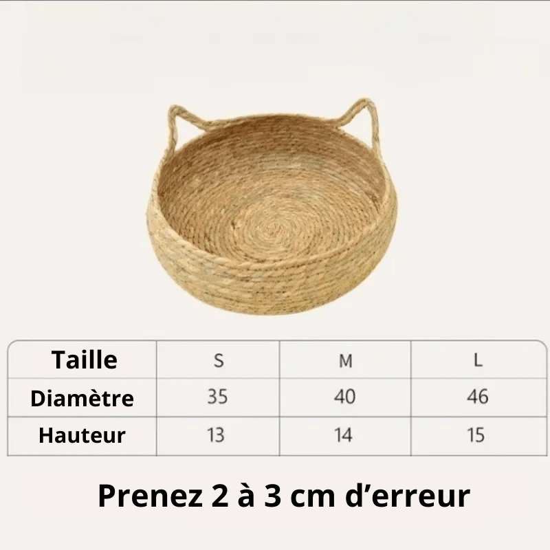 Panier en osier pour chien taille