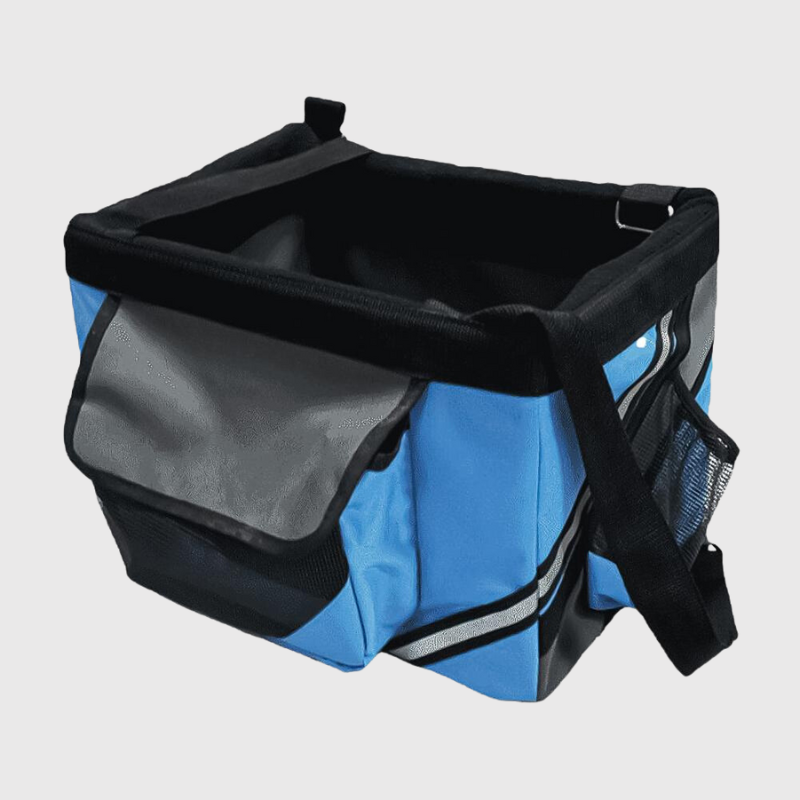 Panier pour chien pour vélo bleu