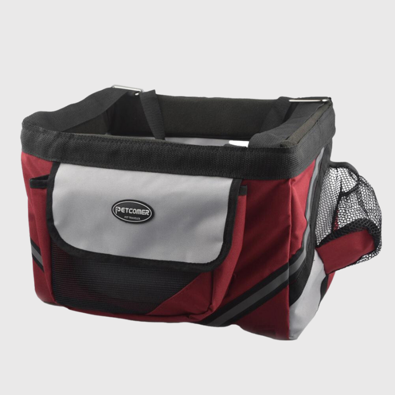 Panier pour chien pour vélo rouge
