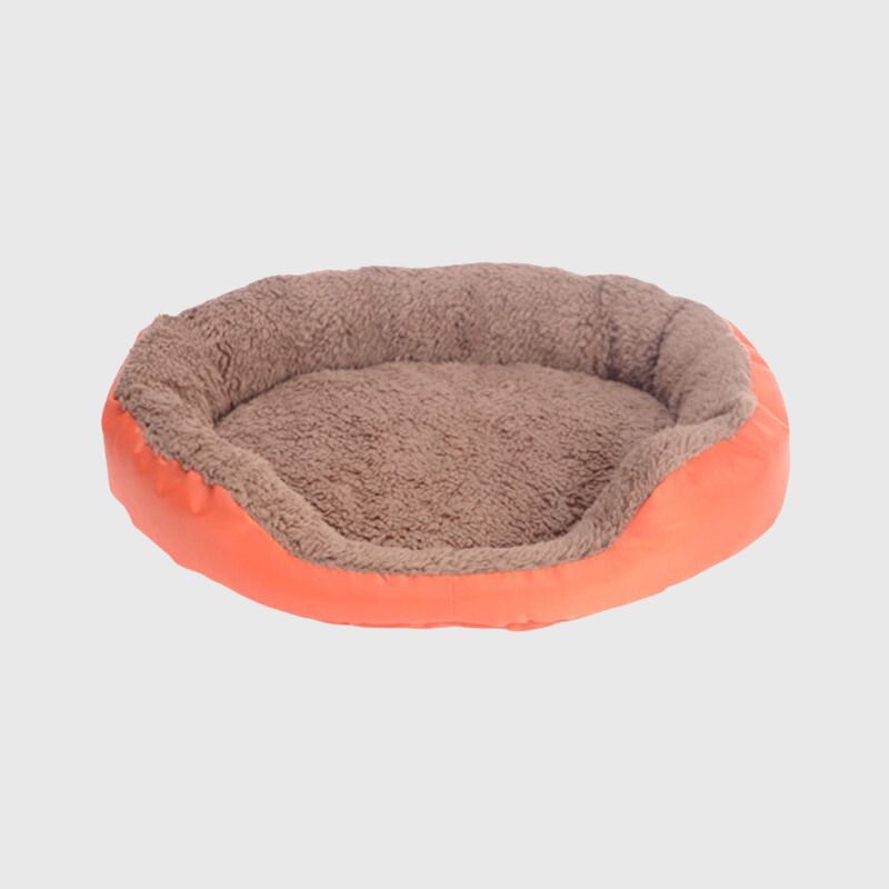 Panier pour chien rond orange