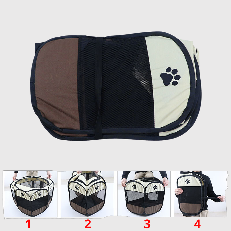 Parc enclos pliable en tissu pour chien modele pliable