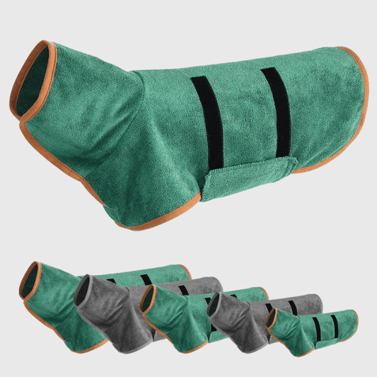 Peignoir absorbant chien