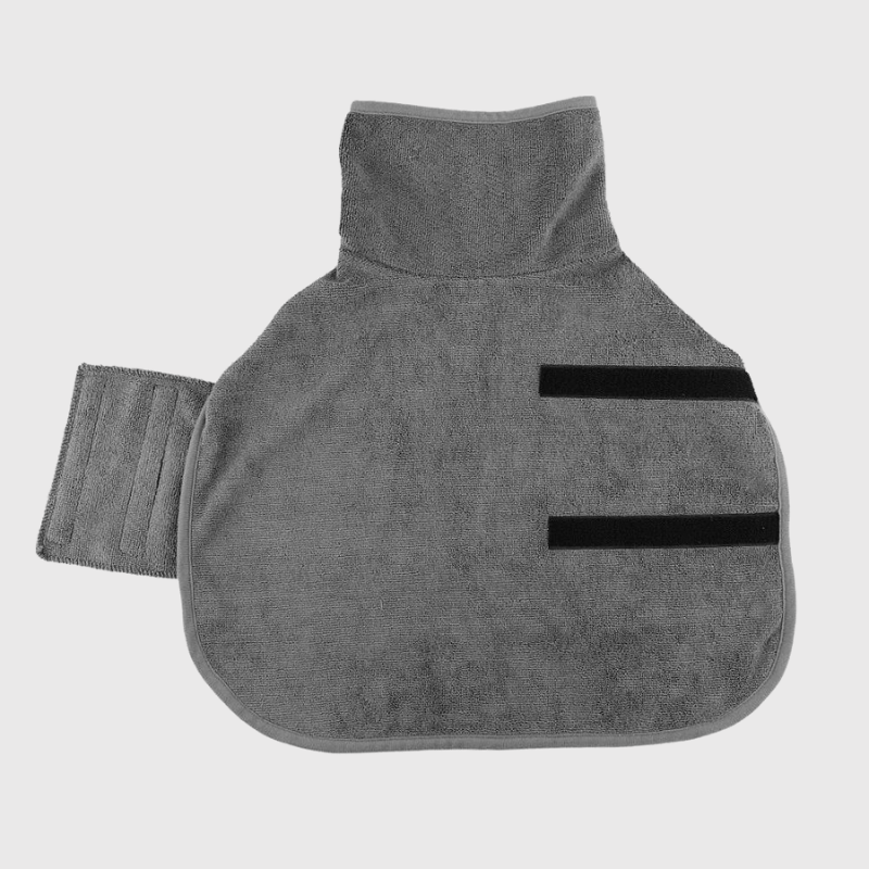 Peignoir absorbant chien exemple