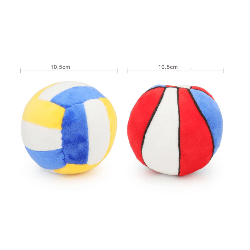 Peluche ballon pour chien taille