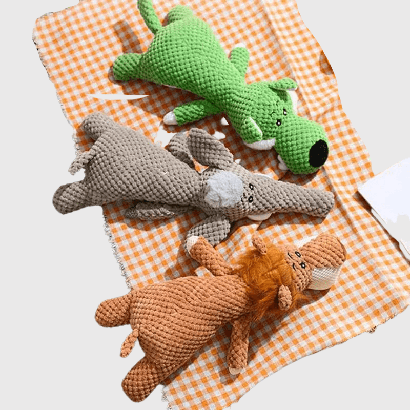Peluche coloré pour chien exemple