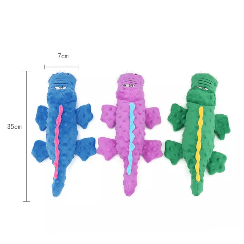 Peluche crocodile pour chien taille