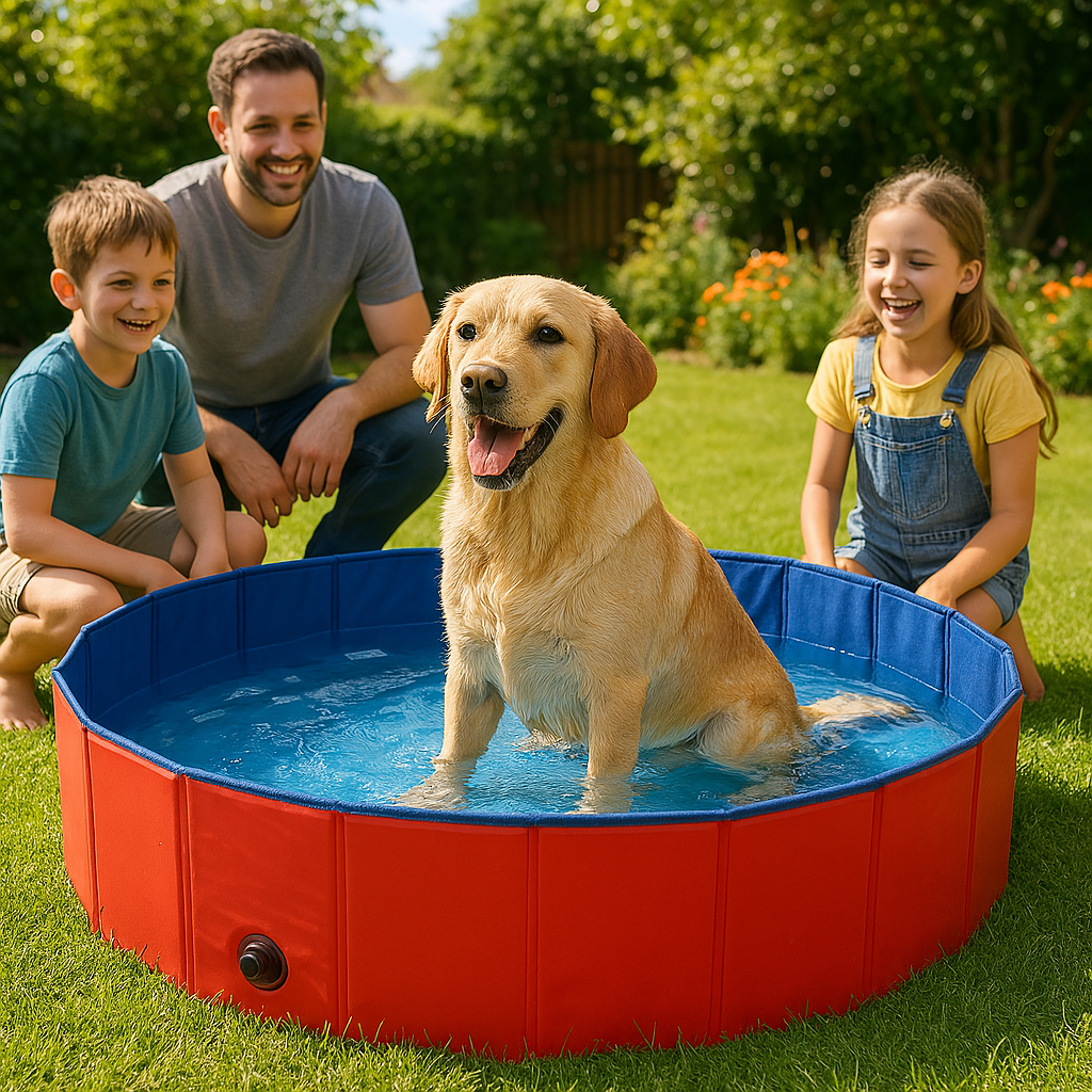 Piscine rigide pour grand chien