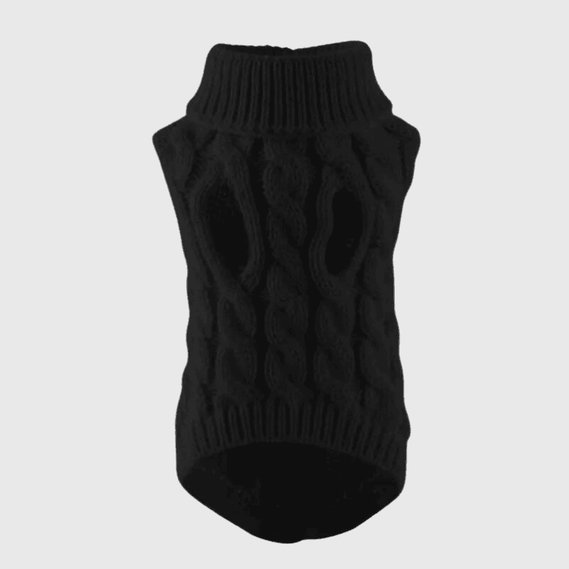 Pull chaussette pour petit chien noir