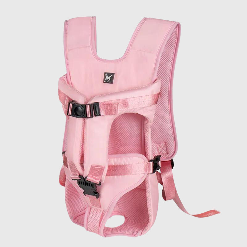 Sac à dos chien rando rose
