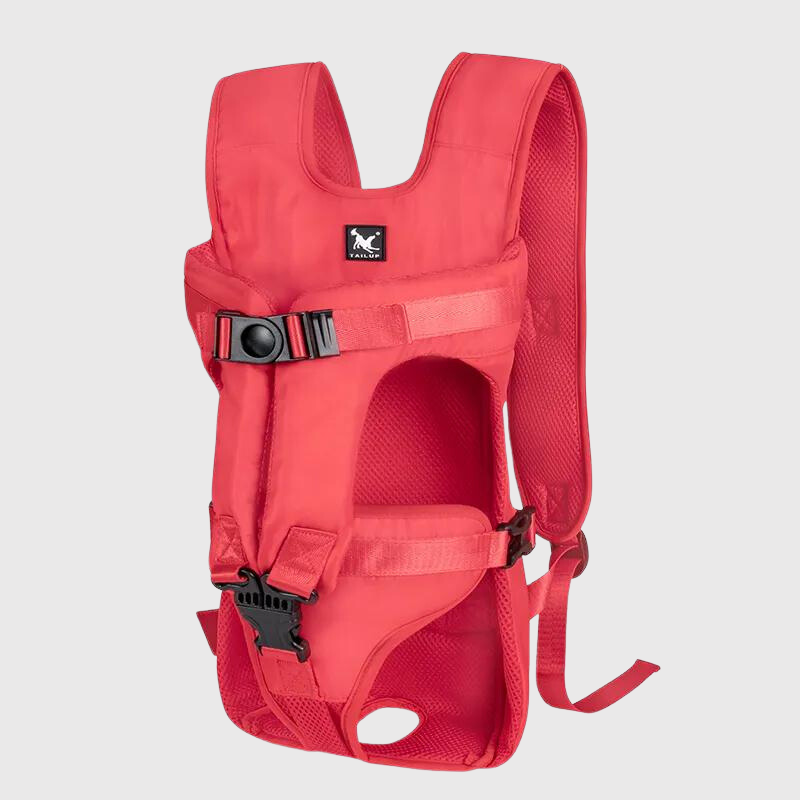 Sac à dos chien rando rouge