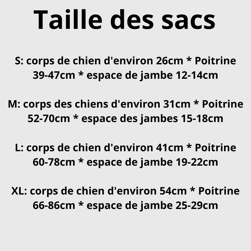 Sac à dos chien rando