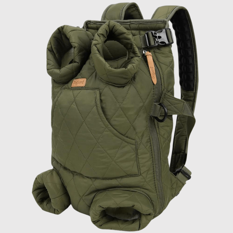 Sac à dos harnais chien vert