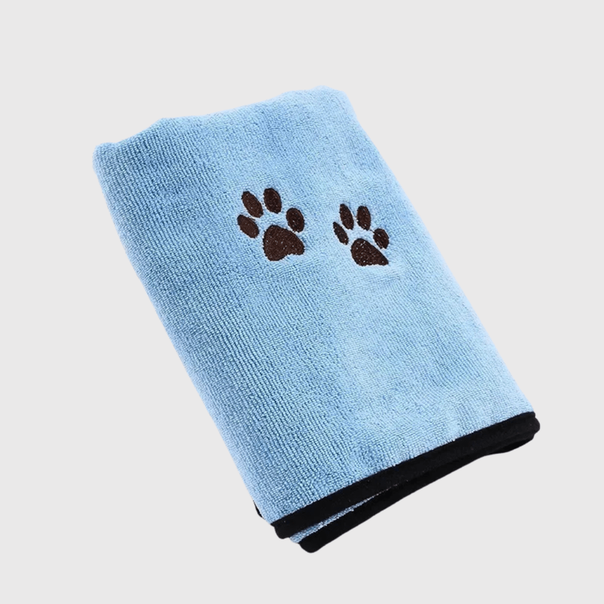 Serviette de bain pour chien bleu