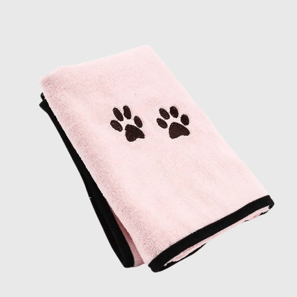Serviette de bain pour chien rose