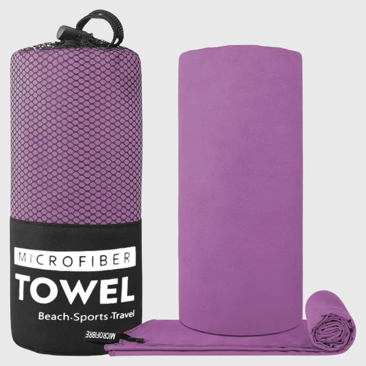 Serviette microfibre pour chien violet