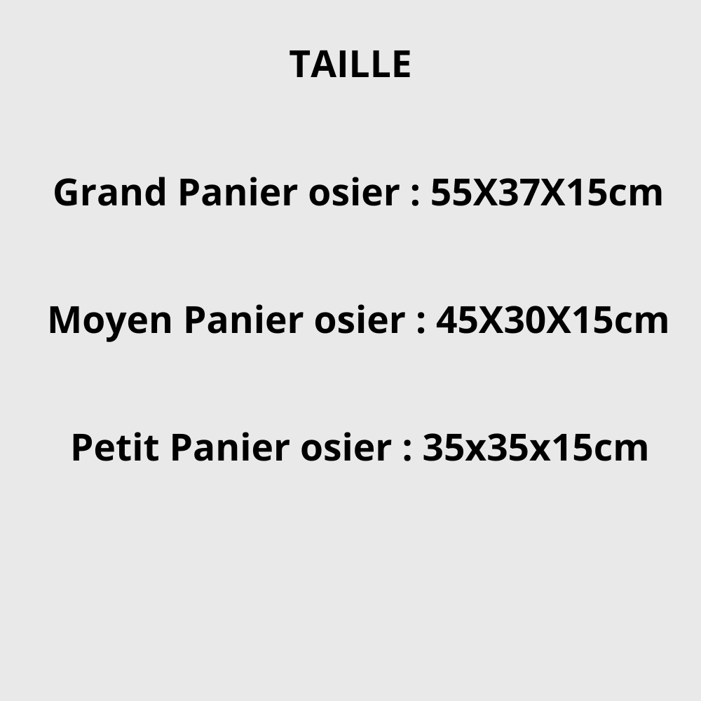 panier en osier destockage