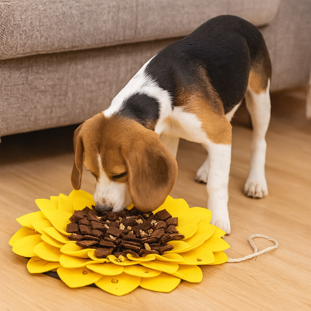 Tapis de fouille en forme de Tournesol