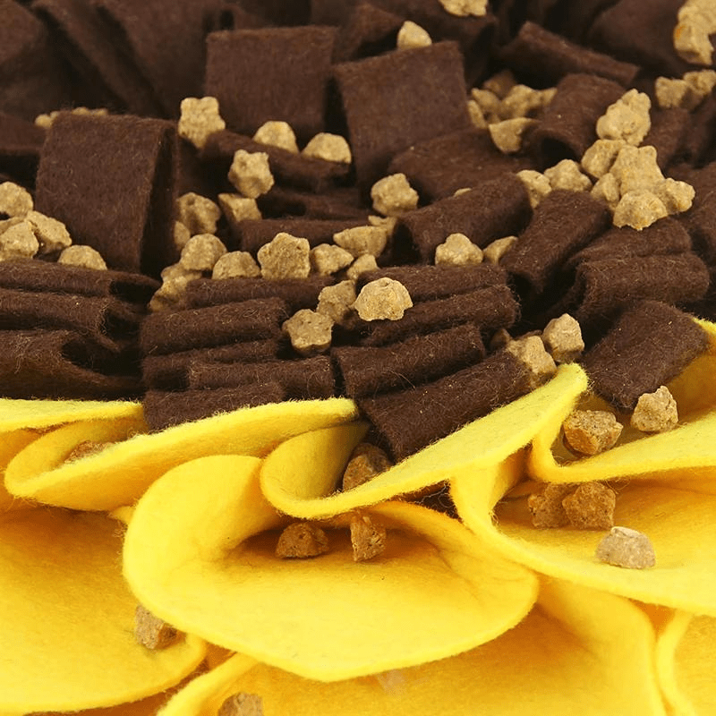 Tapis de fouille en forme de Tournesol zoom