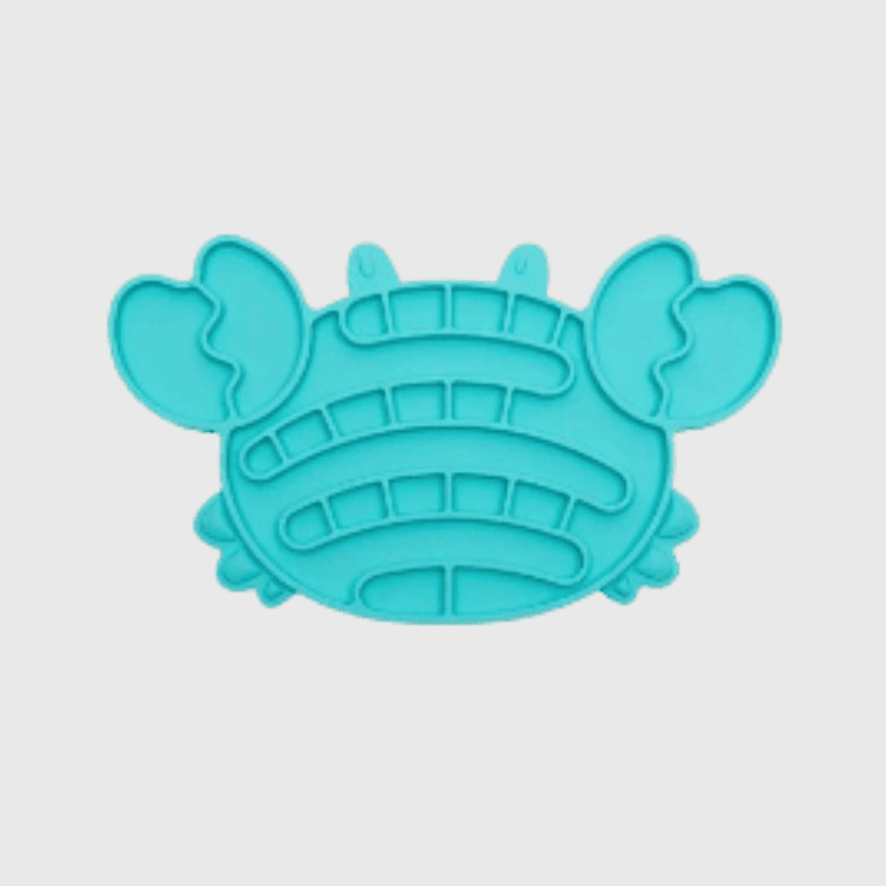 Tapis de léchage chien en forme de crabe