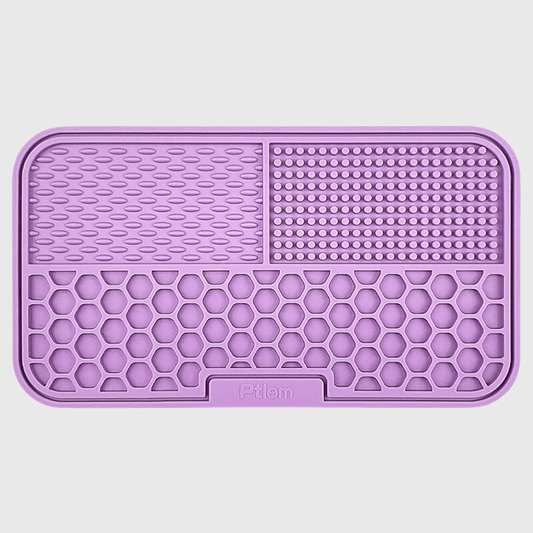 Tapis de lechage chien rectangle violet fidele compagnon