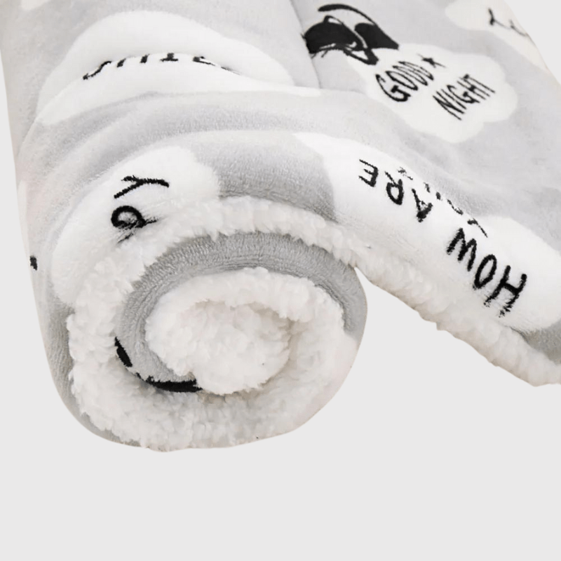 Tapis de voyage pour chien gris