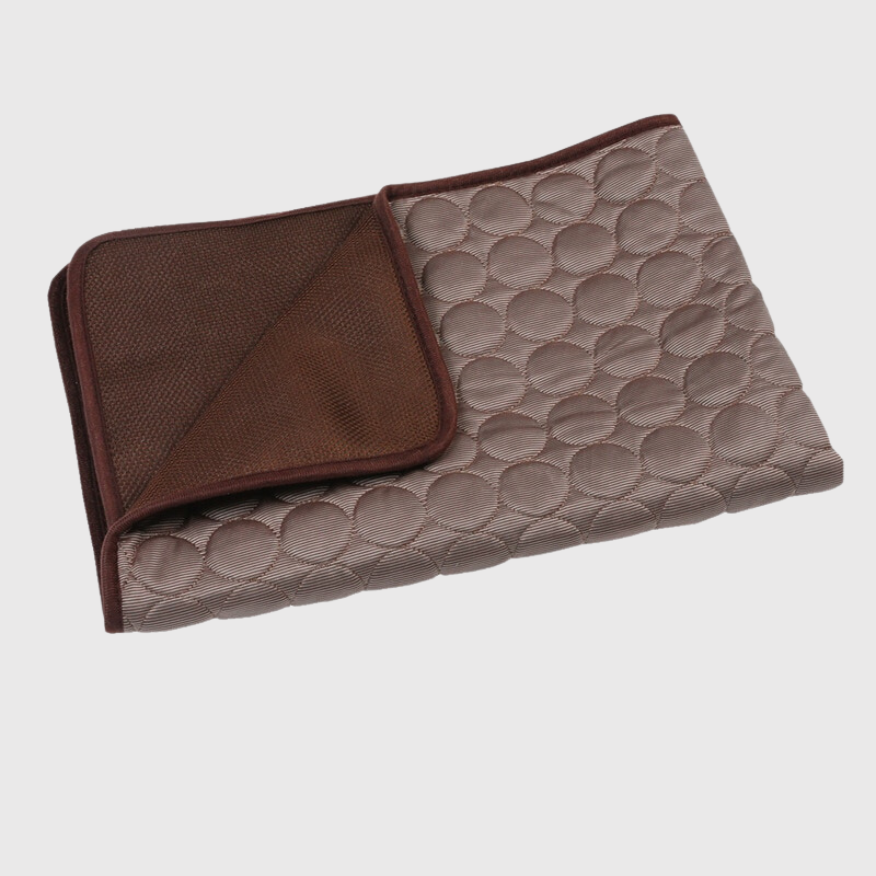 Tapis rafraichissant pour chien non toxique marron