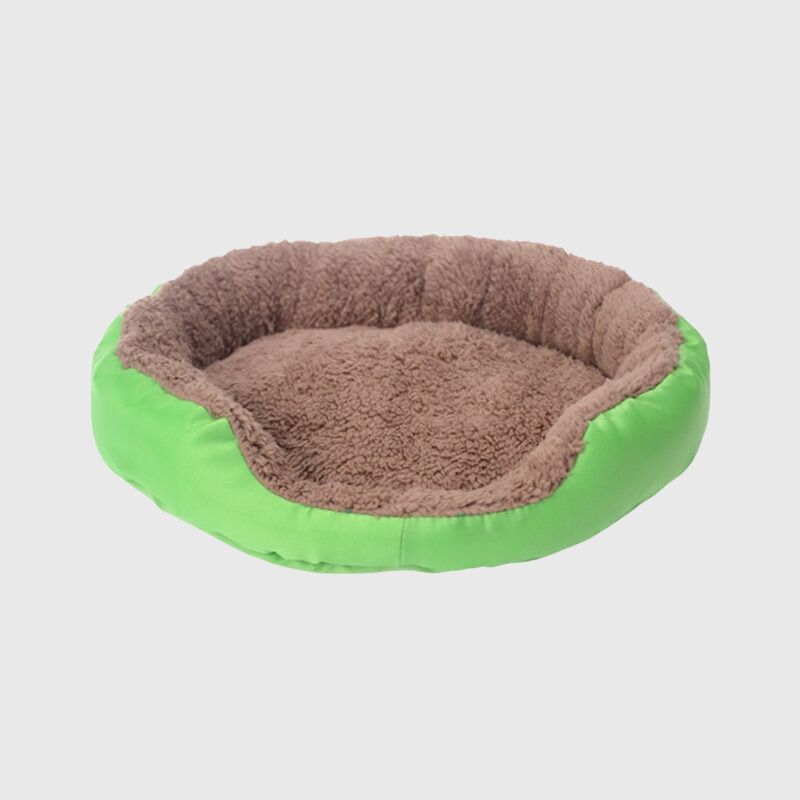 Panier pour chien rond vert