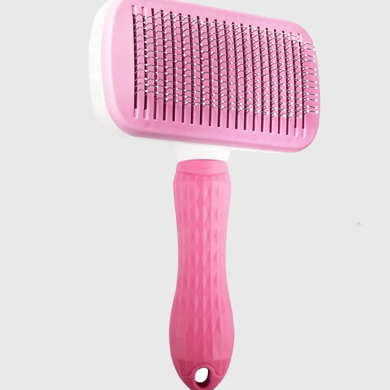 brosse pour toilettage chien rose