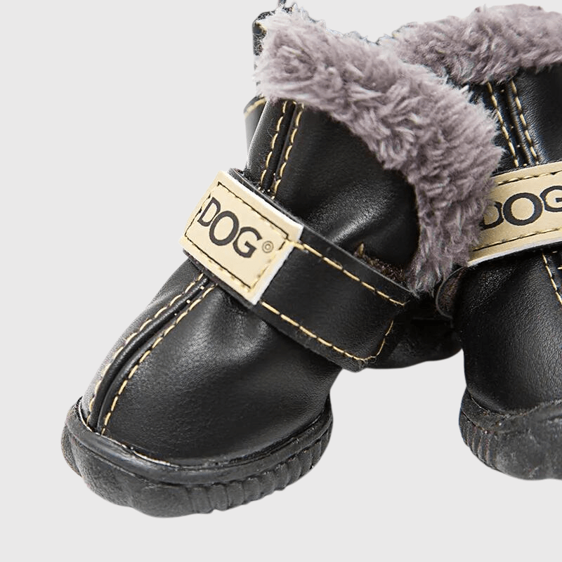 chaussette pour chien neige noir zoom