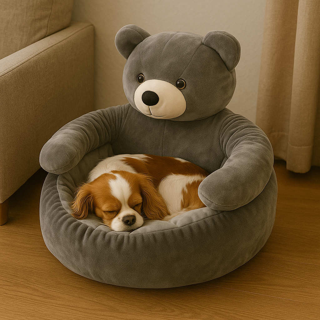 coussin apaisant pour chien Ours Gris cavalier king charles