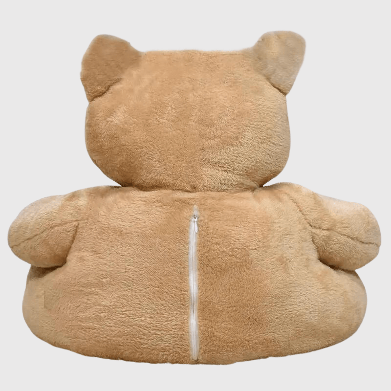 coussin apaisant pour chien Ours gris de dos
