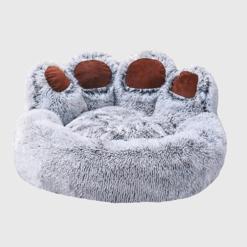 lit douillet pour chien bleu