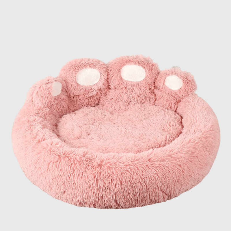 lit douillet pour chien rose