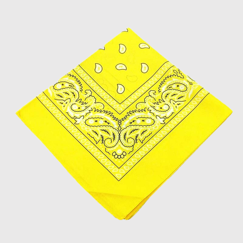 Bandana chien personnalise jaune