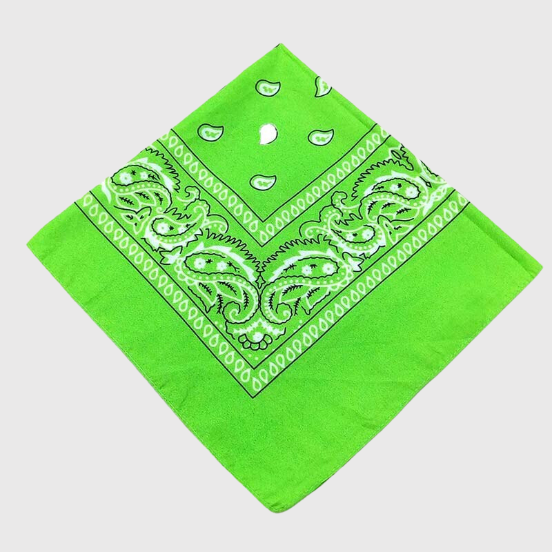 Bandana chien personnalise vert fluo